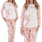 Piżama Damska na zimę pluszowa L ciepła gruba dres wellsoft z kieszeniami Vienetta | Moda Sklep EMPIK.COM