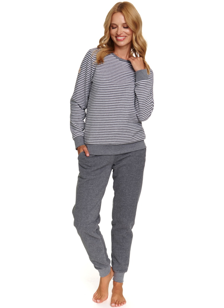 ciepla-pizama-848zgg.jpg Ciepła piżama damska Doctor Nap PM.5247 DARK GREY - obrazek 1