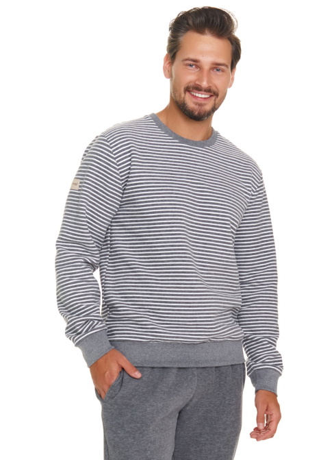 ciepla-pizama-meska-903tth.jpg Piżama męska Doctor Nap PMB.5248 DARK GREY - obrazek 1