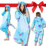 MIĘKKA Piżama damska CIEPŁA onesie JEDNOCZĘŚCIOWA kostium POTWÓR SULLEY M • Cena • Opinie Allegro
