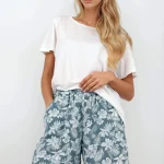Momenti Per Me Piżama Damska Calm Summer – Letnia, Bawełniana, Dwuczęściowa
