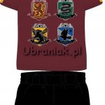 Piżama Harry Potter Hogwarts bordowa