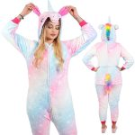 Piżama jednoczęściowa kigurumi damska kombinezon jednorożec rozmiar S HA5079 | Shoperly.pl