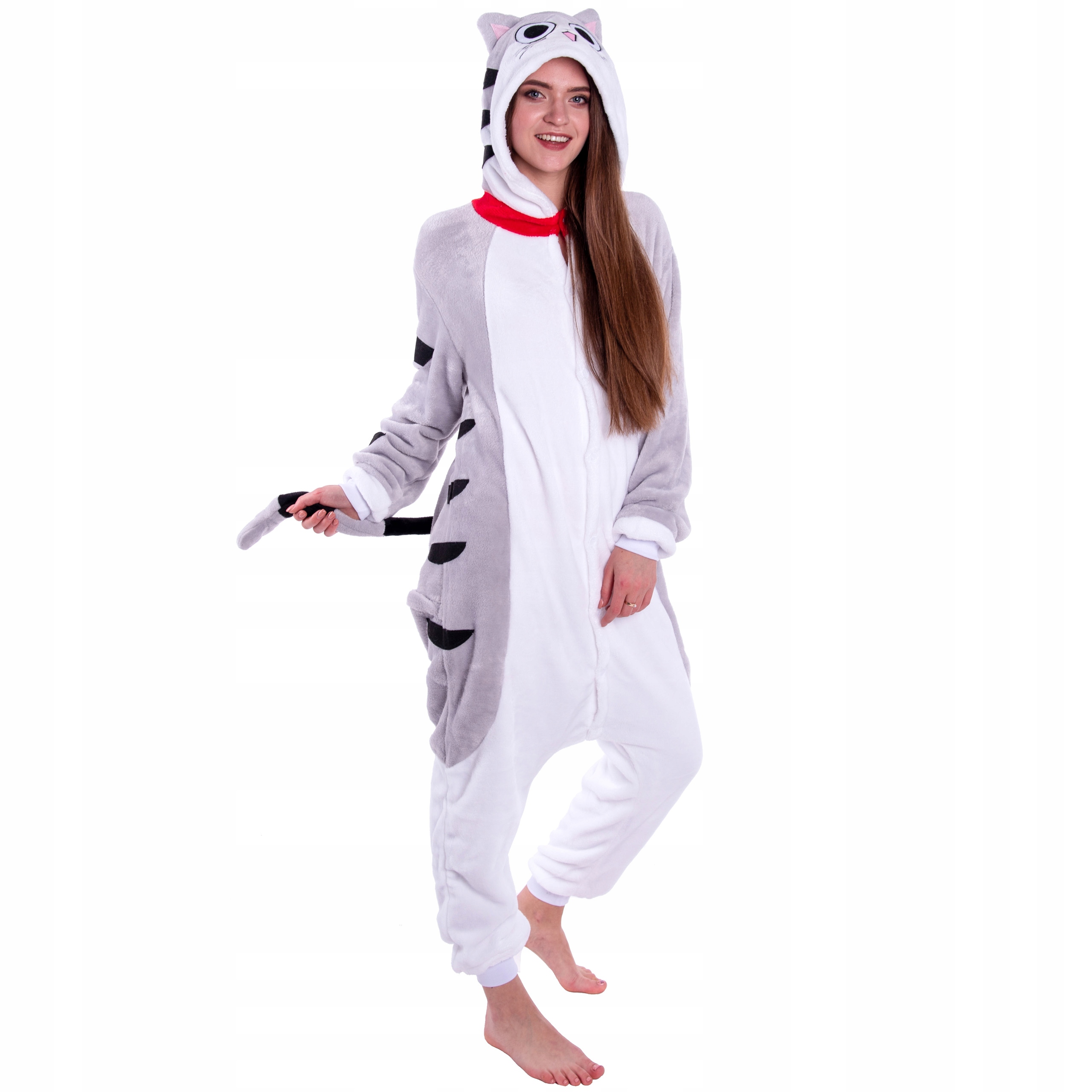 pizama-jednoczesciowa-damska-228zut.jpg Szary KOT Kotek Chi PIŻAMA Jednoczęściowa Onesie Kigurumi Damskie S 146 154, 5907775551629 • Cena • Opinie Allegro - obrazek 1