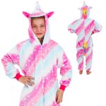 Piżama jednoczęściowa kigurumi dziecięcy kombinezon jednorożec rozmiar 130 140 cm jednorożec | Prezenty  Prezenty dla dziecka | Superbombka.pl