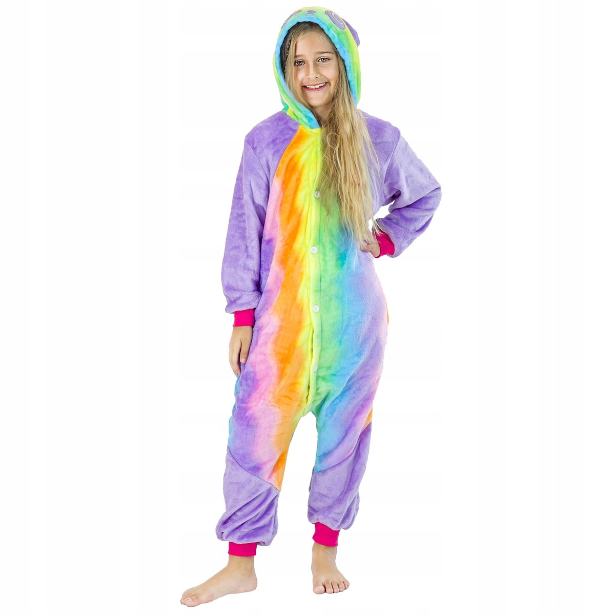 pizama-jednoczesciowa-dla-dzieci-636kkd.jpg Onesie Kigurumi Ciepła Piżama Jednoczęściowa Dziecięca Kombinezon Panda S - obrazek 1