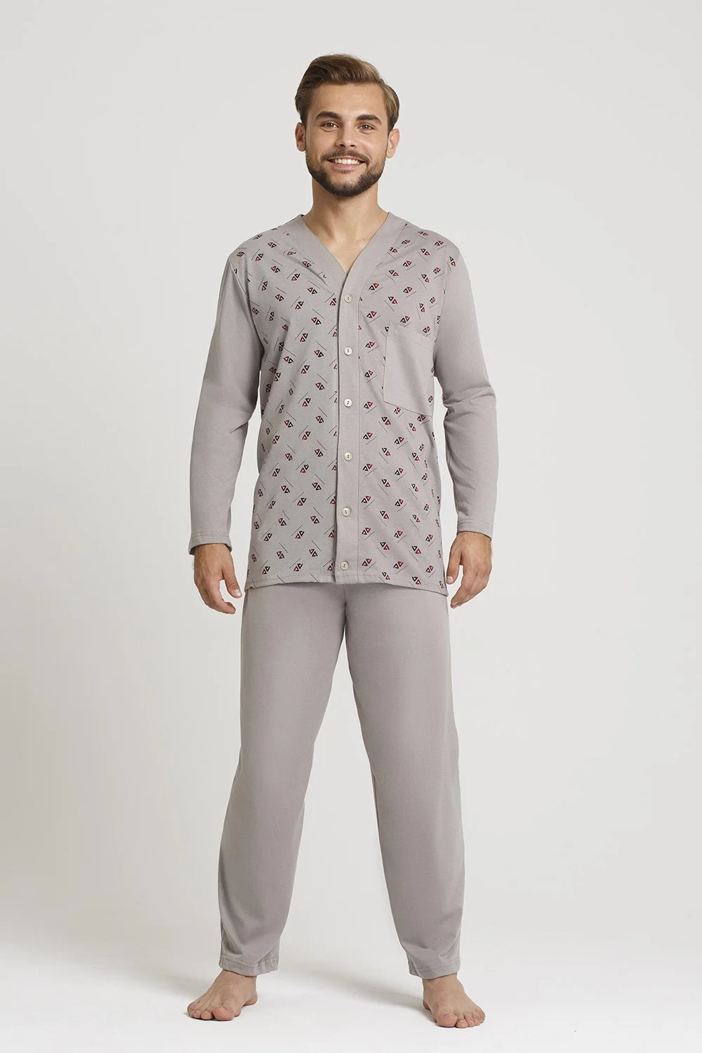 pizama-meska-3xl-392auj.webp Piżama Męska Rozpinana R.3XL - obrazek 1