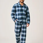 Piżama Key Męska MNS 432 R.3XL 4XL Flanela Modny Sklep