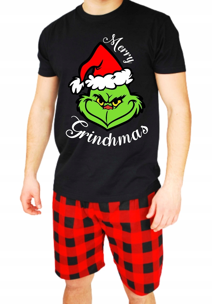 pizama-meska-swiateczna-862kxj.jpg Świąteczna PIŻAMA MĘSKA PREZENT GRINCH L • Cena • Opinie Allegro - obrazek 1