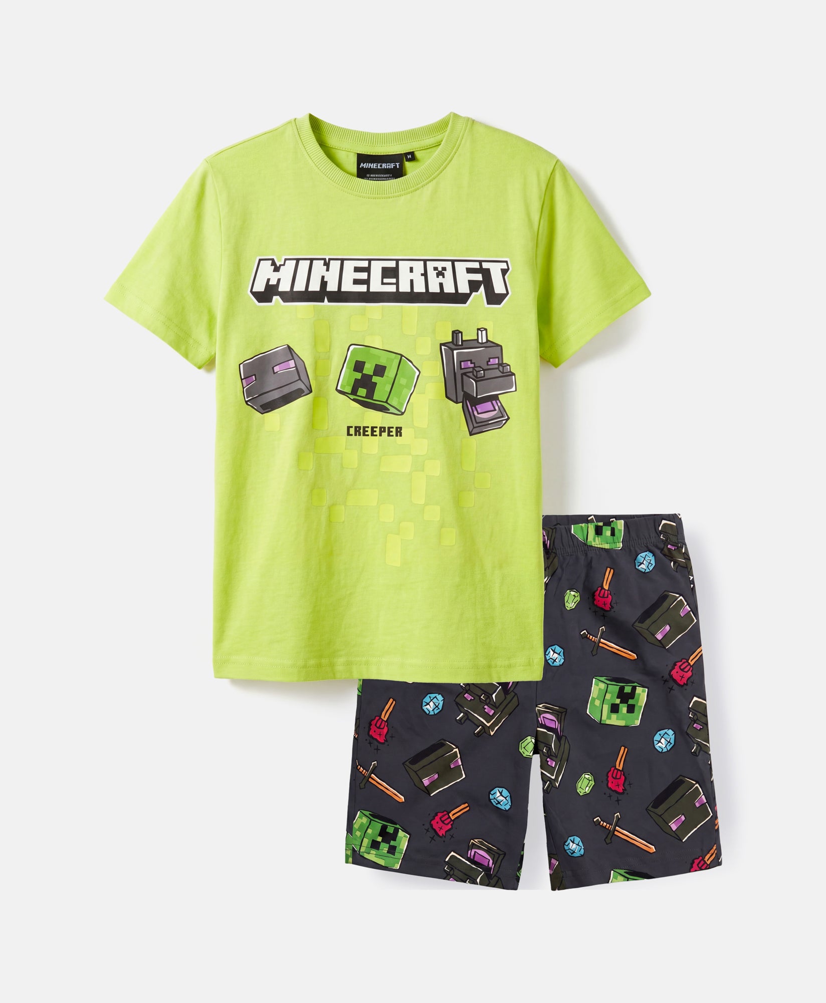 pizama-minecraft-110dzn.jpg Piżama chłopięca Minecraft z Creeperem Tylko w Pepco - obrazek 1