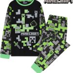 PIŻAMA DLA CHŁOPCA MINECRAFT CREEPER piżama męska długi rękaw rozmiar 13 14, 7613035163980 • Cena • Opinie Allegro
