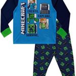 Pidżamy Minecraft | Pidżamy Chłopców Steve & Creeper | Zestaw Pidżam Gamer dla Dzieci 146 : Amazon.pl: Moda