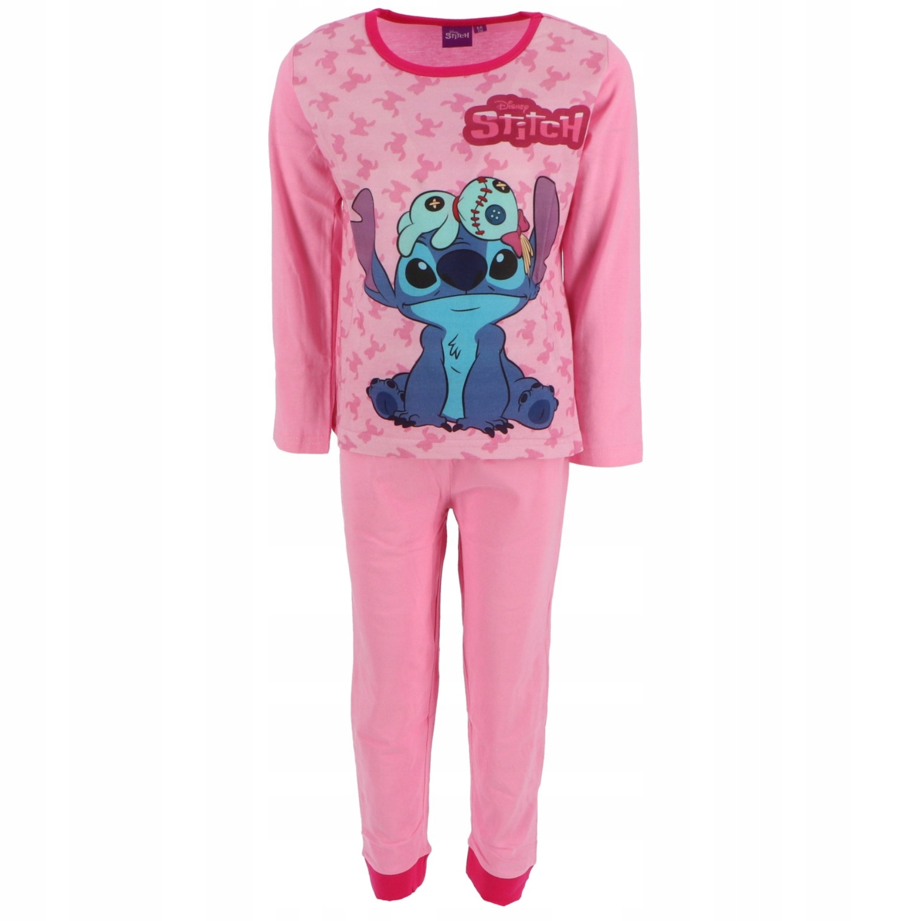 pizamy-stich-039xae.jpg PIŻAMA LILO I STITCH DZIEWCZĘCA STICH DŁUGI RĘKAW DŁUGIE SPODNIE KOMPLET - obrazek 1