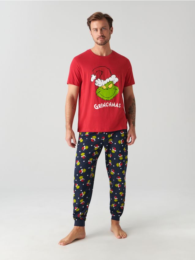 sinsay-pizama-meska-840ekk.jpg Piżama Grinch Kolor czerwony SINSAY 2826O 33X - obrazek 1