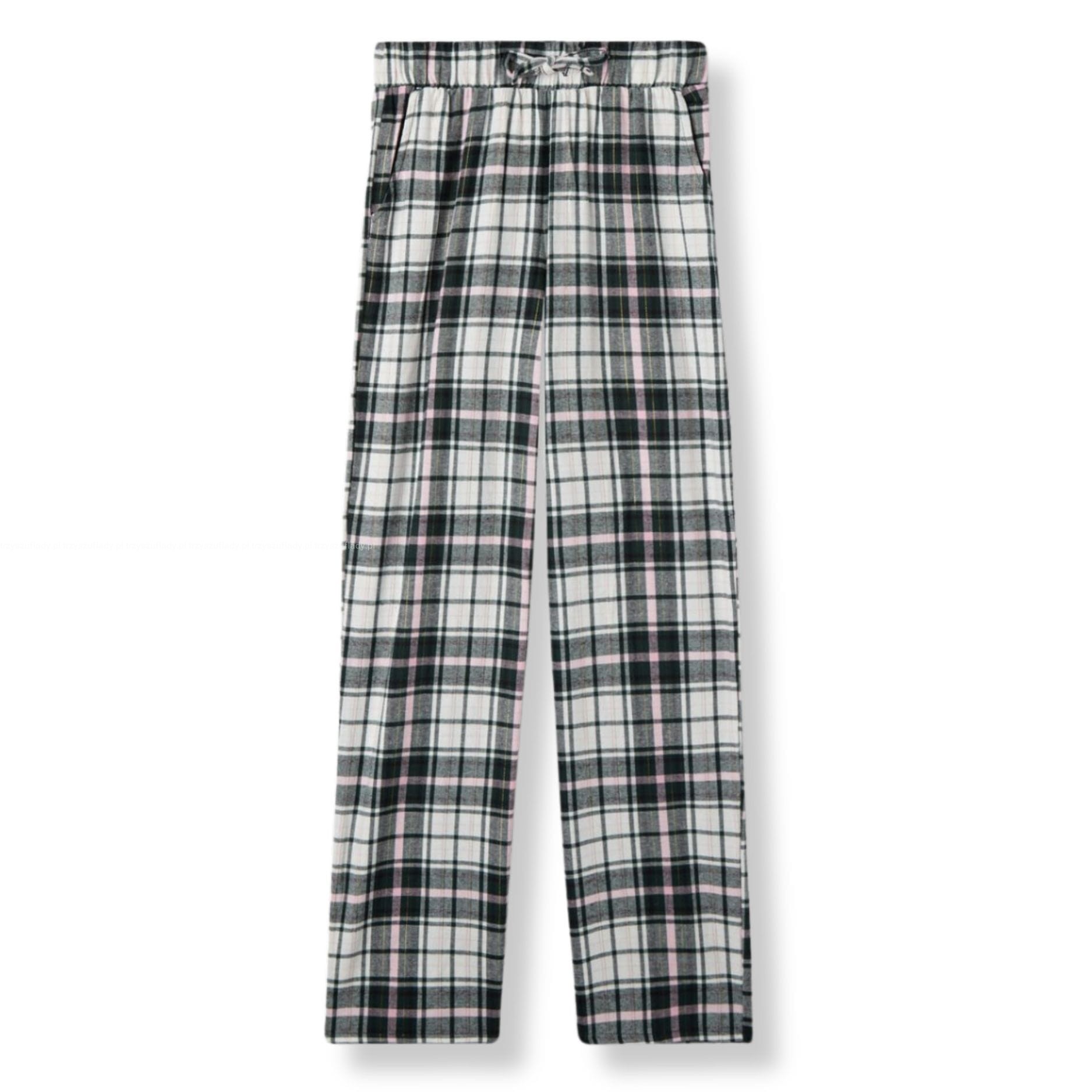 tezenis-pizama-661gyv-1.jpg Tezenis spodnie piżamowe bawełniane flanela w kratę - obrazek 1