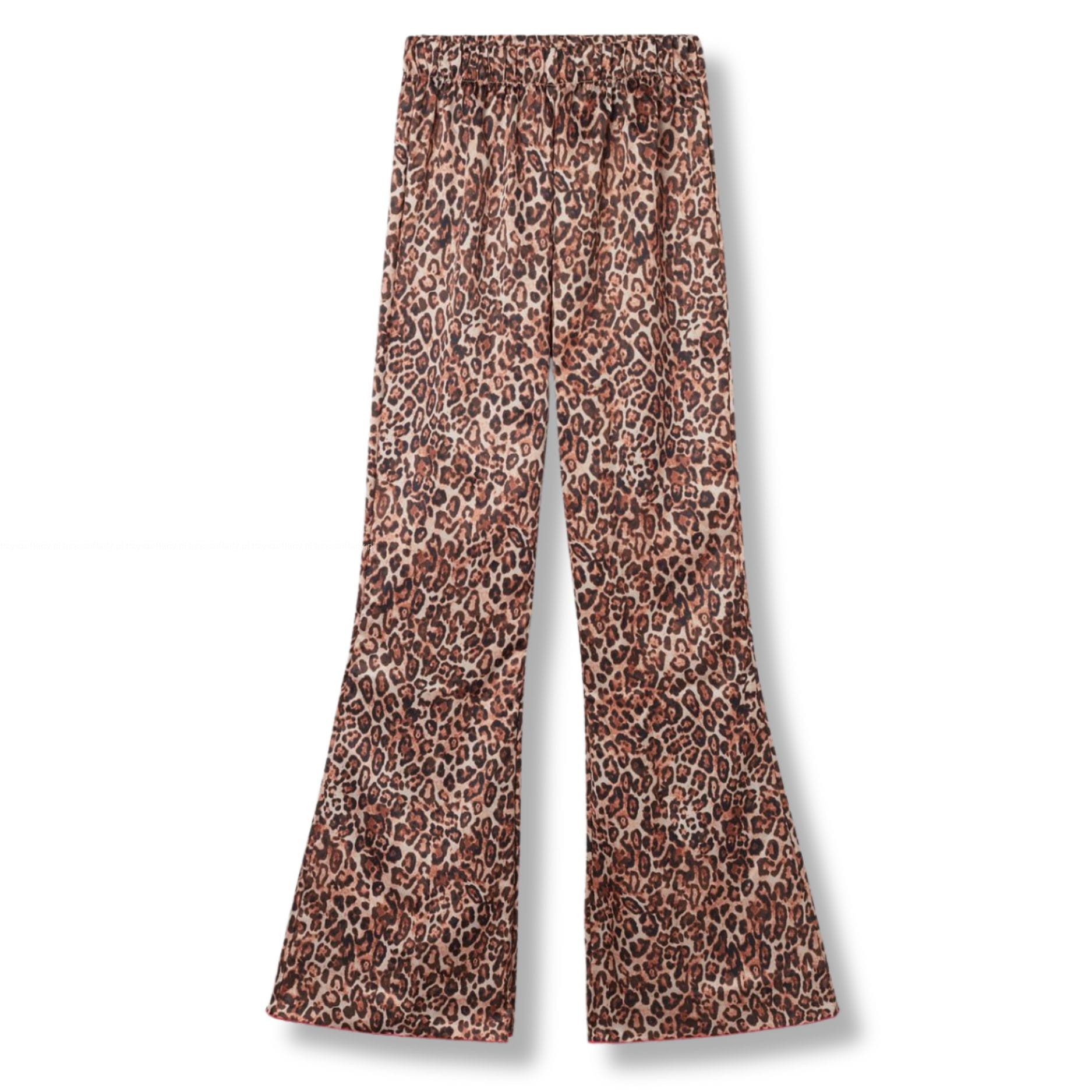 tezenis-pizama-690vmv-1.jpg Tezenis satynowe spodnie w panterkę flare rozkloszowane piżama - obrazek 1
