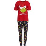 The Grinch Świąteczna piżama męska, piżama z długimi spodniami XS