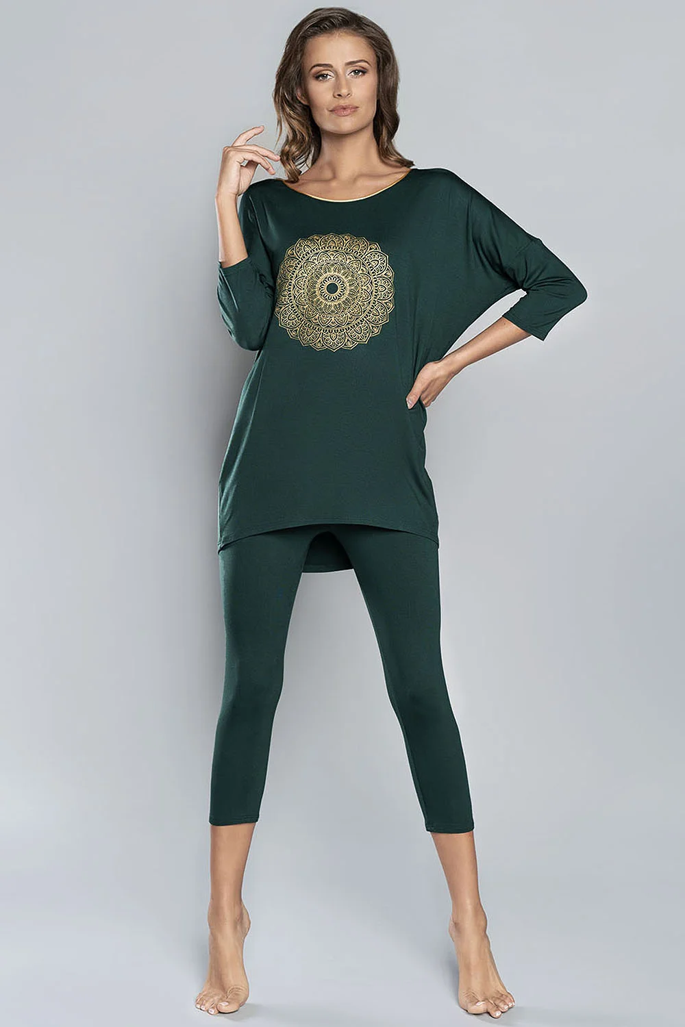 pizama-damska-italian-fashion-366udp.webp Italian Fashion Mandala R.3/4 SP.3/4 Nocna Piżama Modny Sklep - obrazek 1