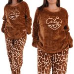 Piżama Damska Zimowa Pluszowa 2Xl Duże Rozmiary Ciepła Gruba Dres Plus Size Vienetta | Moda Sklep EMPIK.COM