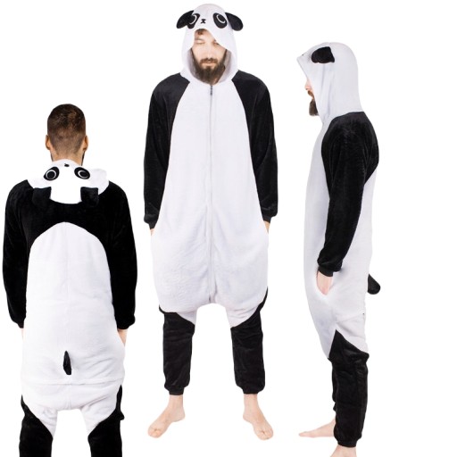 pizama-jednoczesciowa-meska-599xpj.jpg SUPER miękka PIŻAMA męska CIEPŁA onesie JEDNOCZĘŚCIOWA kostium PANDA S • Cena • Opinie Allegro - obrazek 1