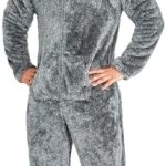 CityComfort Męski kombinezon Jumpsuit, jednoczęściowy Anzug z polaru Onesie Puchaty jednoczęściowy piżama dla mężczyzn i nastolatków chłopców M 3XL, ...