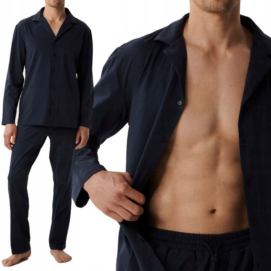 pizama-meska-atlantic-958vik.jpg PIŻAMA MĘSKA ATLANTIC BNMP001 DŁUGI RĘKAW ROZPINANA NA GUZIKI GRANATOWA XL Atlantic | Moda Sklep EMPIK.COM - obrazek 1