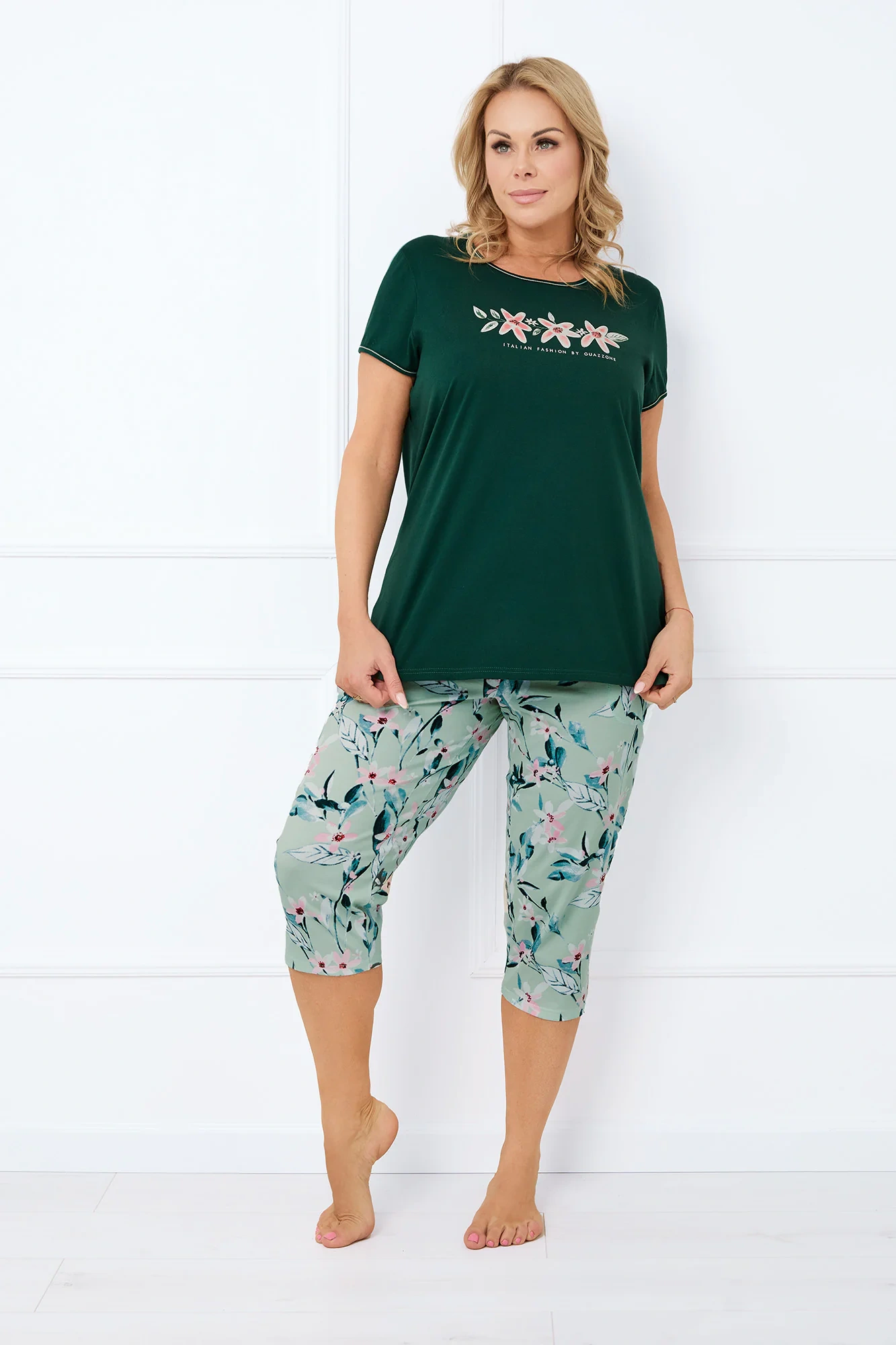 pizamy-italian-fashion-003rfp.webp Piżama damska krótki rękaw, 3/4 spodnie Florisa italianfashion.pl - obrazek 1