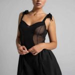 Czarny kombinezon Sensual Dream – seksowna piżama nocna