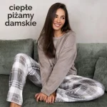Ciepłe piżamy damskie – flanelowe, polarowe, welurowe | Bodyfan.pl
